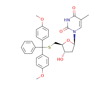 Thymidine, 5'-S-[bis(4-methoxyphenyl)phenylmethyl]-5'-thio-