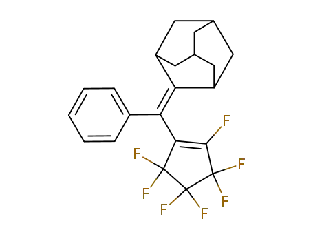 Molecular Structure of 461054-95-5 (1-(1-adamantylidene-1-phenylmethyl)-2,3,3,4,4,5,5-heptafluorocyclopentene)