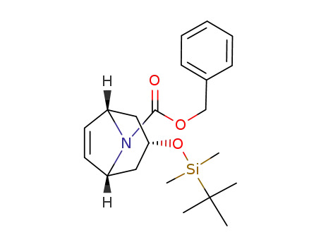 8-Azabicyclo[3.2.1]oct-6-ene-8-carboxylic acid,
3-[[(1,1-dimethylethyl)dimethylsilyl]oxy]-, phenylmethyl ester, (3-endo)-
