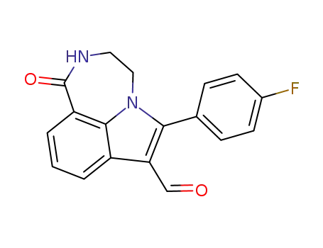 6-(4-fluoro-phenyl)-1-oxo-1,2,3,4-tetrahydro-[1,4]diazepino[6,7,1-hi]indole-7-carbaldehyde