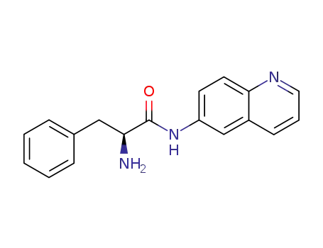 Molecular Structure of 127581-93-5 (Benzenepropanamide, a-amino-N-6-quinolinyl-, (S)-)