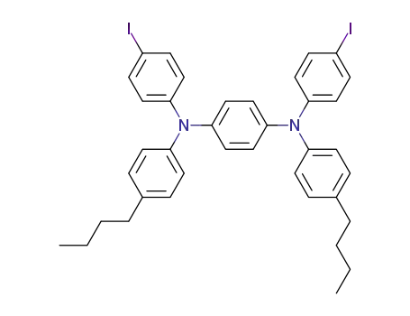 1,4-bis(N-4'-iodophenyl-N-4''-n-butylphenylamino)benzene