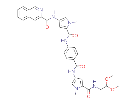 2-{1-methyl-4-[4-(1-methyl-4-(isoquinoline-3-carboxamido)-2-pyrrolecarboxamido)-1-benzamido]-2-pyrrolecarboxamido}-1,1-dimethoxyethane