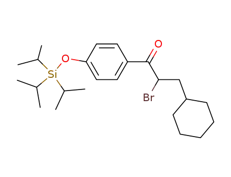 2-bromo-3-cyclohexyl-1-(4-triisopropylsilanyloxy-phenyl)-propan-1-one