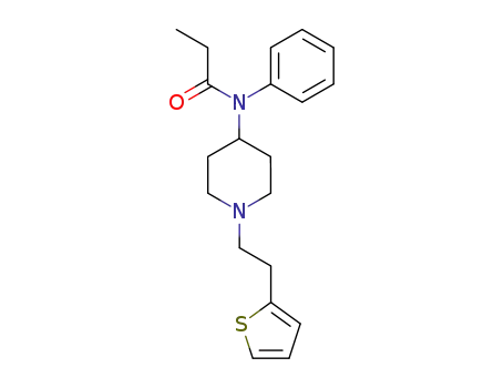 Molecular Structure of 1165-22-6 (1-[2-(2-Thienyl)ethyl]-4-(N-propionylanilino)piperidine)