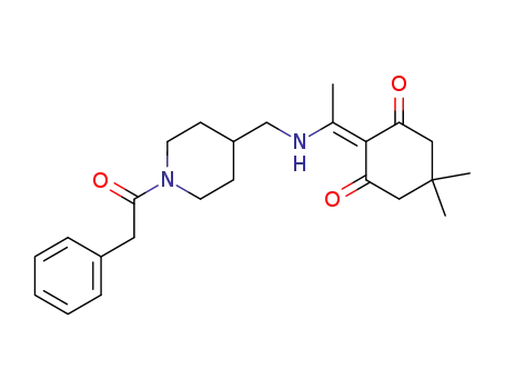 N-phenylacetyl-4-[1-(4,4-dimethyl-2,6-dioxocyclohexylidene)ethylamino]methylpiperidine