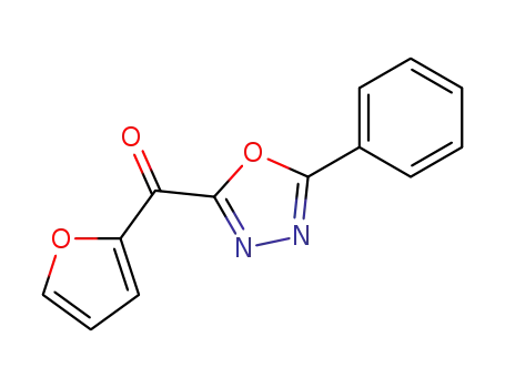 Molecular Structure of 62458-13-3 (Methanone, 2-furanyl(5-phenyl-1,3,4-oxadiazol-2-yl)-)