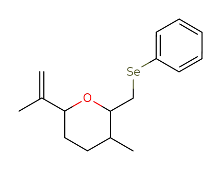 2H-Pyran,
tetrahydro-3-methyl-6-(1-methylethenyl)-2-[(phenylseleno)methyl]-