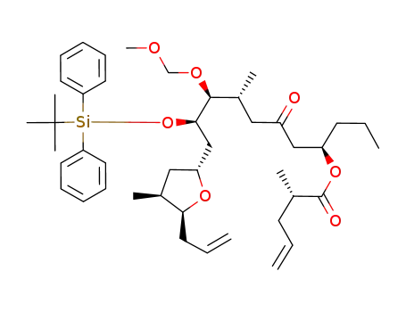 2-methylpent-4-enoic acid [(2R,3S,4R,2'R,4'S,5'S)-(-)-1-(5-allyl-4-methyltetrahydrofuran-2-yl)-2-(tert-butyldiphenylsilanyloxy)-3-methoxymethoxy-4-methyl-6-one]undec-8-yl ester