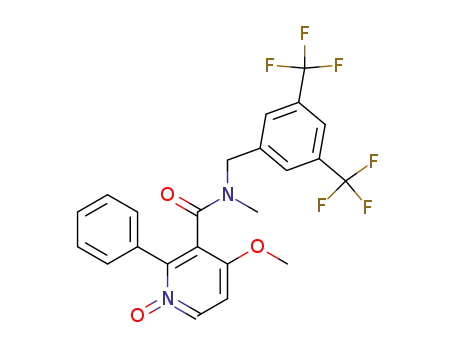 3-Pyridinecarboxamide,
N-[[3,5-bis(trifluoromethyl)phenyl]methyl]-4-methoxy-N-methyl-2-phenyl-,
1-oxide