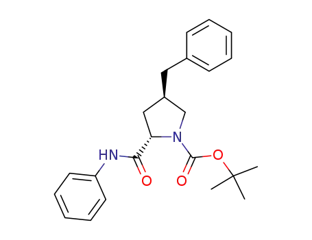 (2S,4R)-4-Benzyl-2-phenylcarbamoyl-pyrrolidine-1-carboxylic acid tert-butyl ester
