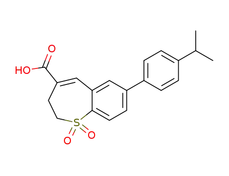 7-(4-isopropylphenyl)-2,3-dihydro-1-benzothiepine-4-carboxylic acid 1,1-dioxide