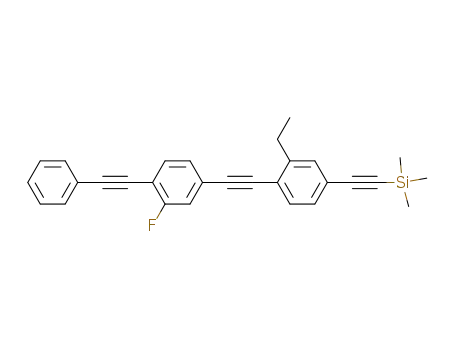 [3-ethyl-4-(3-fluoro-4-phenylethynylphenylethynyl)phenylethynyl]-trimethylsilane