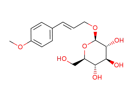 Molecular Structure of 143729-77-5 (4-methoxy-cinnamyl-O-β-D-glucopyranoside)