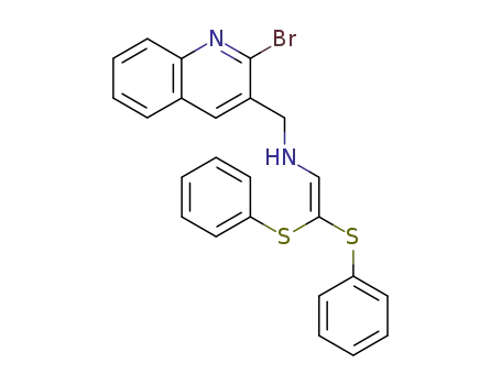 N-(2-bromoquinolin-3-yl)methyl-N-[2,2-bis(phenylthio)ethenyl]amine