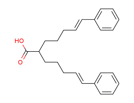 Molecular Structure of 824431-41-6 (6-Heptenoic acid, 7-phenyl-2-[(4E)-5-phenyl-4-pentenyl]-, (6E)-)