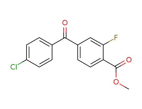 4-(4-chloro-benzoyl)-2-fluoro-benzoic acid methyl ester