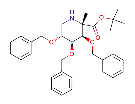 tert-butyl (2S,3R,4S,5R)-3,4,5-tris(benzyloxy)-2-methylpiperidine-2-carboxylate