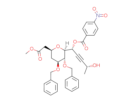 (1R,4R)-1-[2,3-di-O-benzyl-4,6-dideoxy-6-(methoxycarbonyl)-D-gluco-β-C-pyranosyl]-1-O-(4-nitrobenzoyl)pent-2-yne-1,4-diol