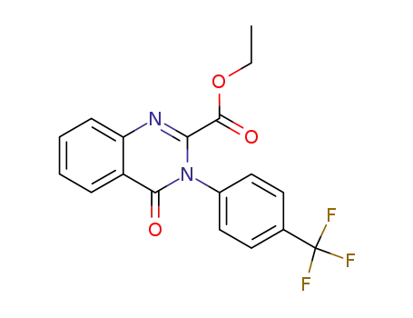 2-Quinazolinecarboxylic acid,
3,4-dihydro-4-oxo-3-[4-(trifluoromethyl)phenyl]-, ethyl ester
