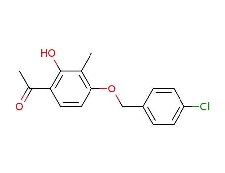 Ethanone, 1-[4-[(4-chlorophenyl)methoxy]-2-hydroxy-3-methylphenyl]-