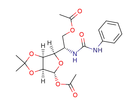 1,6-di-O-acetyl-5-deoxy-2,3-O-isopropylidene-5-(N'-phenylureido)-β-L-gulofuranose
