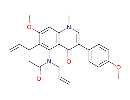 <i>N</i>-allyl-<i>N</i>-[6-allyl-7-methoxy-3-(4-methoxy-phenyl)-1-methyl-4-oxo-1,4-dihydro-quinolin-5-yl]-acetamide