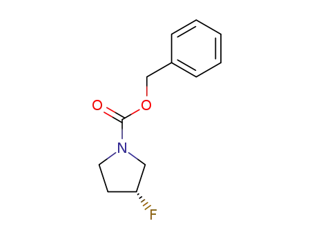 Molecular Structure of 163457-21-4 (N-Cbz-3(R)-fluoropyrrolidine)