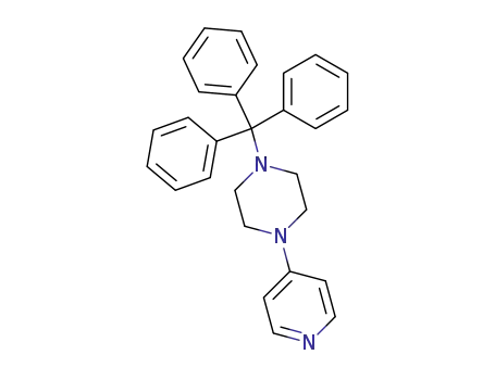 Molecular Structure of 854159-13-0 (1-Pyridin-4-yl-4-trityl-piperazine)