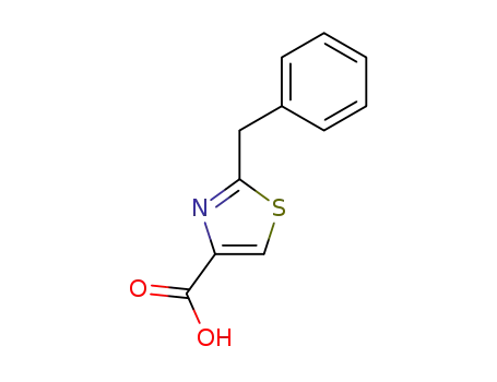 Molecular Structure of 36916-44-6 (2-Benzyl-1,3-thiazole-4-carboxylicacid)