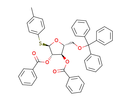 p-toluyl 2,3-di-O-benzoyl-5-O-triphenylmethyl-1-thio-α-D-arabinofuranoside