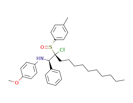 (1R,2R,R<sub>S</sub>)-2-chloro-1-(4-methoxyphenylamino)-1-phenyl-2-(p-tolylsulfinyl)dodecane