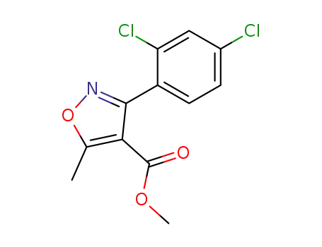 4-Isoxazolecarboxylic acid, 3-(2,4-dichlorophenyl)-5-methyl-, methyl
ester