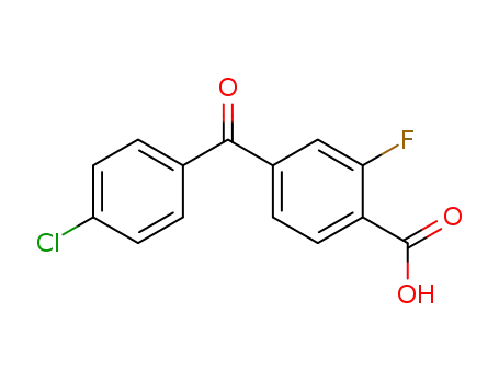 4-(4-chloro-benzoyl)-2-fluoro-benzoic acid
