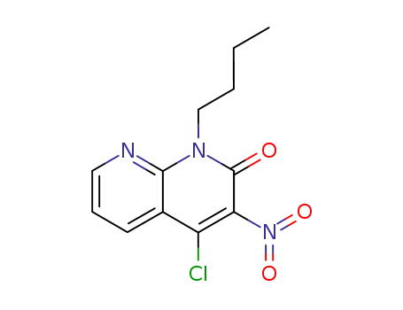 1,8-Naphthyridin-2(1H)-one, 1-butyl-4-chloro-3-nitro-