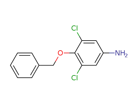 Molecular Structure of 848133-04-0 (Benzenamine, 3,5-dichloro-4-(phenylmethoxy)-)