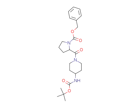 2-(4-TERT-BUTOXYCARBONYLAMINOPIPERIDINE-1-CARBONYL)PYRROLIDINE-1-CARBOXYLIC ACID 벤질 에스테르