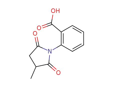 Molecular Structure of 114911-16-9 (2-(3-methyl-2,5-dioxopyrrolidin-1-yl)benzoic acid)