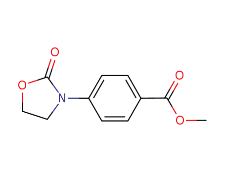 Molecular Structure of 208707-99-7 (methyl 4-(2-oxooxazolidin-3-yl)benzoate)