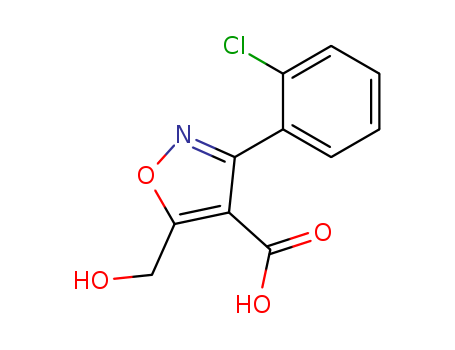 4-ISOXAZOLECARBOXYLIC ACID,3-(2-CHLOROPHENYL)-5-(HYDROXYMETHYL)-CAS