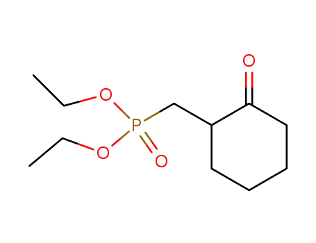 Molecular Structure of 16965-95-0 (Phosphonic acid, [(2-oxocyclohexyl)methyl]-, diethyl ester)