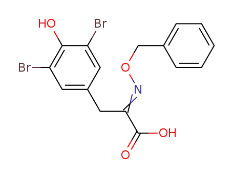 2-benzyloxyimino-3-(3,5-dibromo-4-hydroxyphenyl)propionic acid