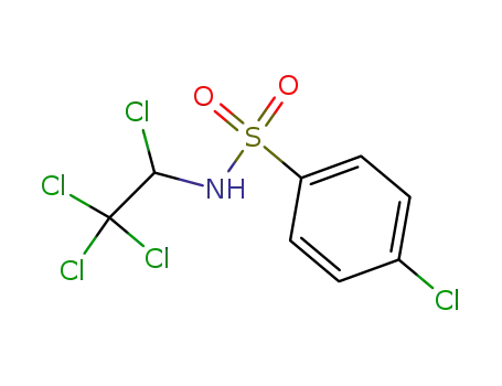 Molecular Structure of 35530-37-1 (Benzenesulfonamide, 4-chloro-N-(1,2,2,2-tetrachloroethyl)-)
