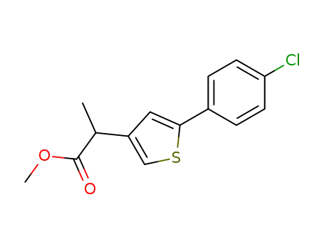 3-Thiopheneacetic acid, 5-(4-chlorophenyl)-a-methyl-, methyl ester