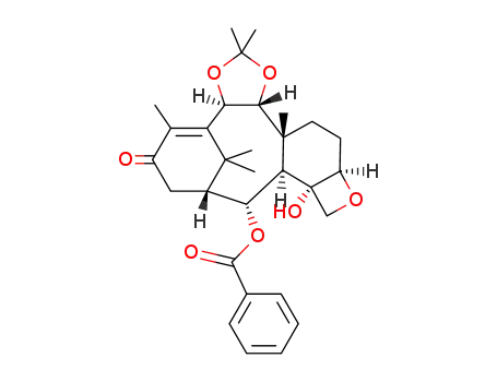 2α-benzoyloxy-5β,20-epoxy-4α-hydroxy-9α,10β-isopropylidenedioxy-11-taxen-13-one