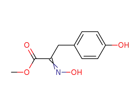 Molecular Structure of 50563-23-0 (Methyl (2E)-2-(N-hydroxyimino)-3-(4-hydroxyphenyl)propanoate)