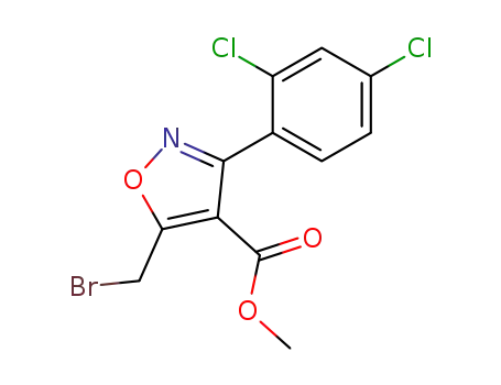 4-Isoxazolecarboxylic acid, 5-(bromomethyl)-3-(2,4-dichlorophenyl)-,
methyl ester
