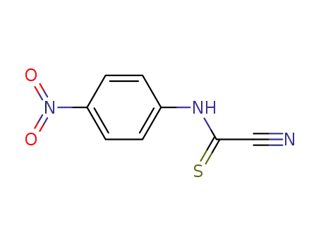 Molecular Structure of 4953-70-2 (N-(4-Nitrophenyl)-1-cyanothioformamide)