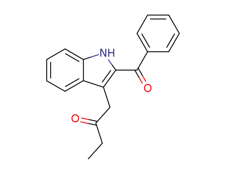 Molecular Structure of 738608-35-0 (1-(2-benzoyl-1H-indol-3-yl)-butan-2-one)