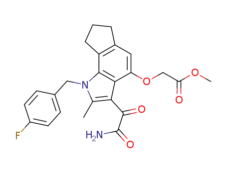 2-[[3-(2-Amino-1,2-dioxoethyl)-2-methyl-1-(4-fluorobenzyl)-1,6,7,8-tetrahydrocyclopent[g]indol-4-yl]oxy]acetic Acid Methyl Ester